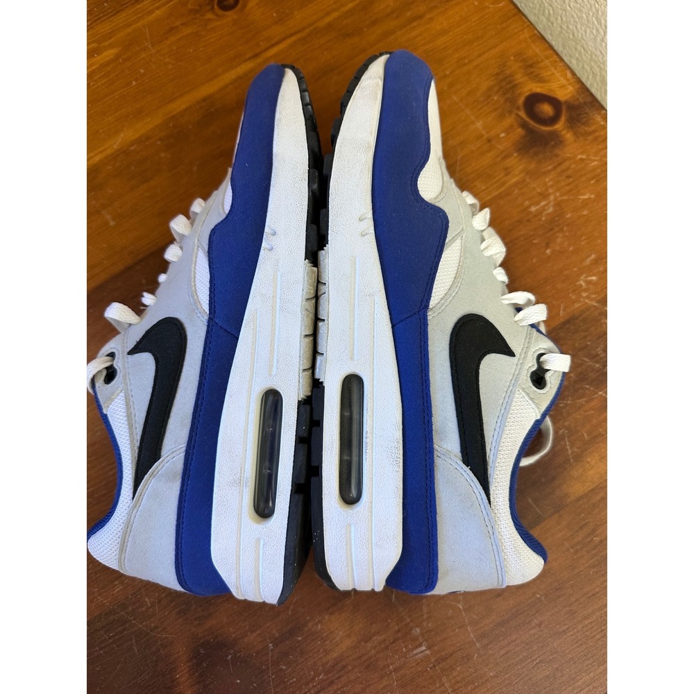 Nike Air Max 1 SC White Deep Royal Blue FD9082-100 Mens Sneakers Running Shoes - Picture 5 of 8